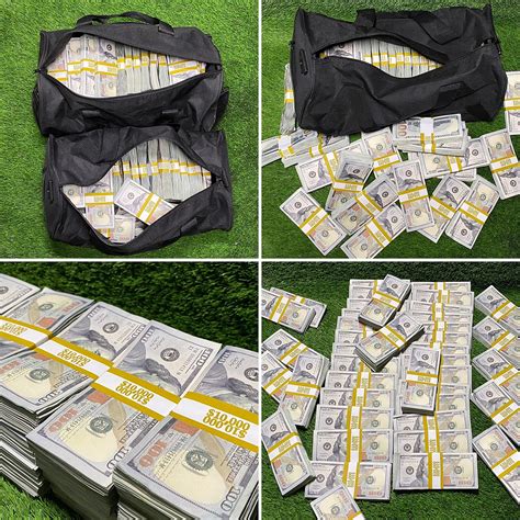 million dollar prop money bag